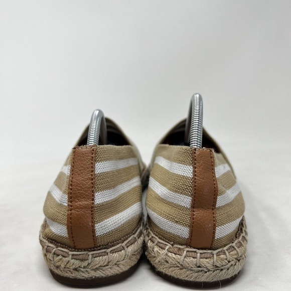 Vionic Valeri Espadrille Flats Sand Stripe Stretch Slip On Shoes Size 8.5 - Picture 5 of 12